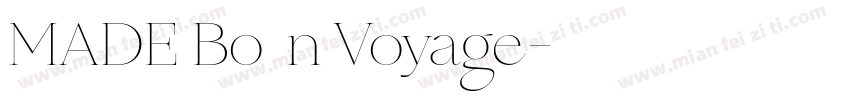 MADE Bo书法n Voyage字体转换